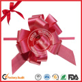 Beautiful Printed POM-POM Pull Bow for Christmas Decoration